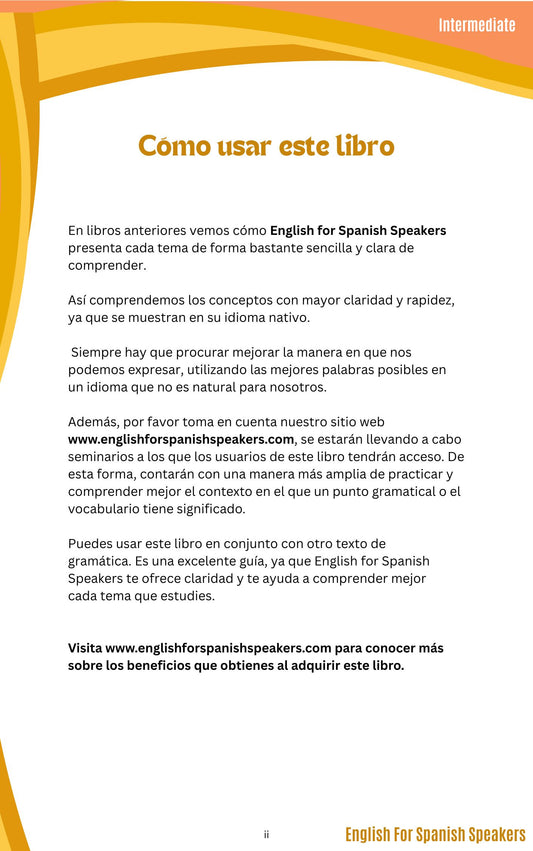 English for Spanish Speakers - Intermediate 4