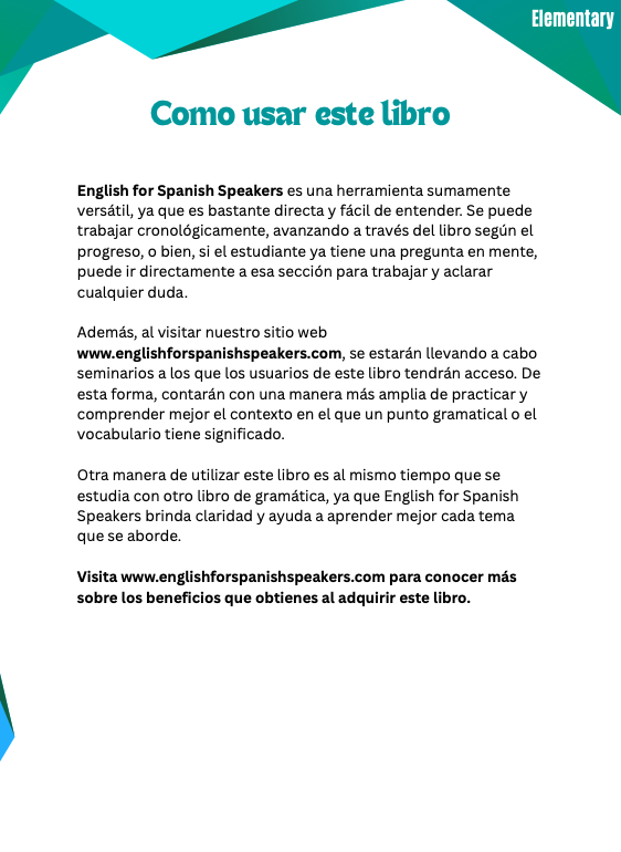 English for Spanish Speakers - Elementary 2