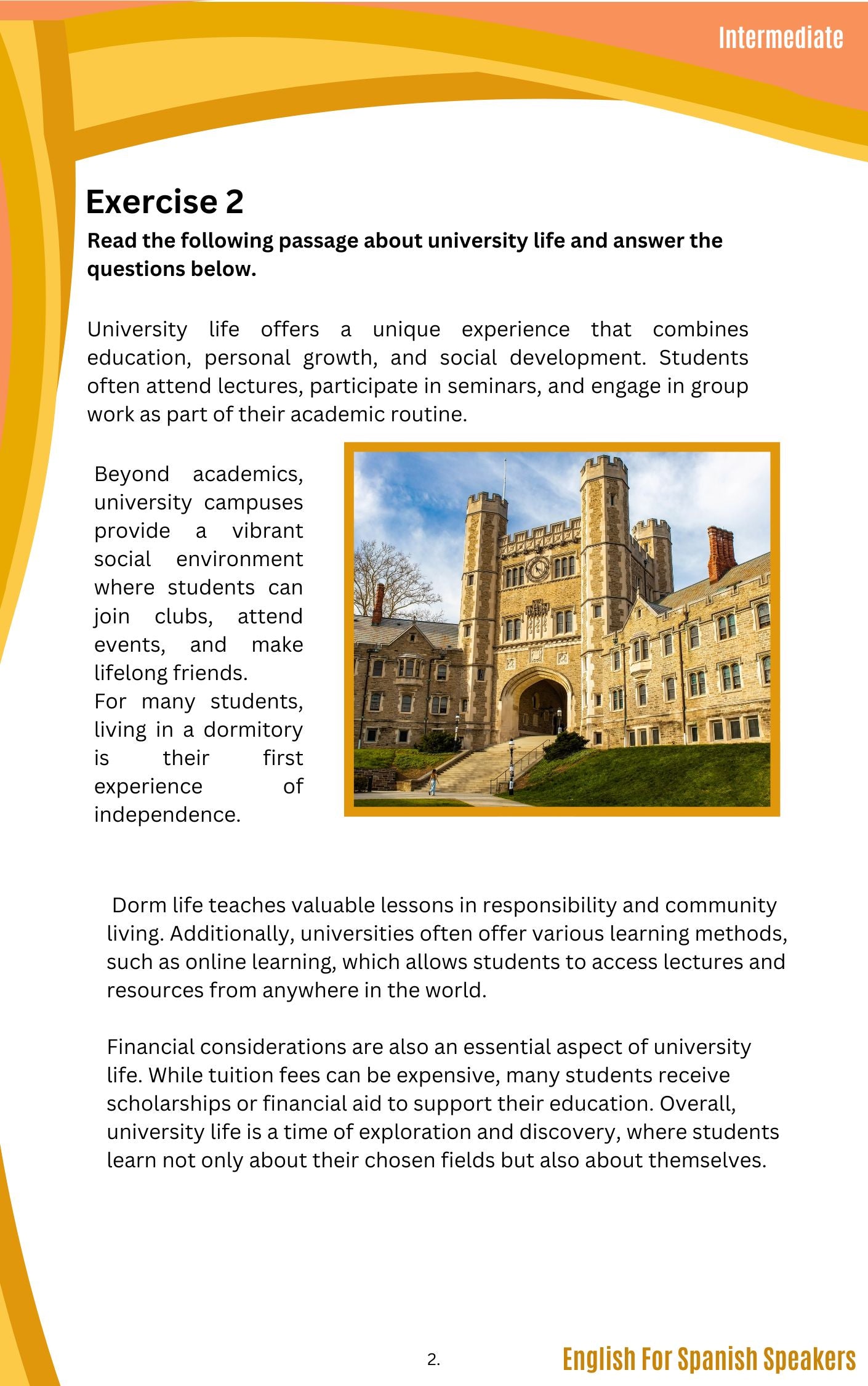 English for Spanish Speakers - Intermediate 4